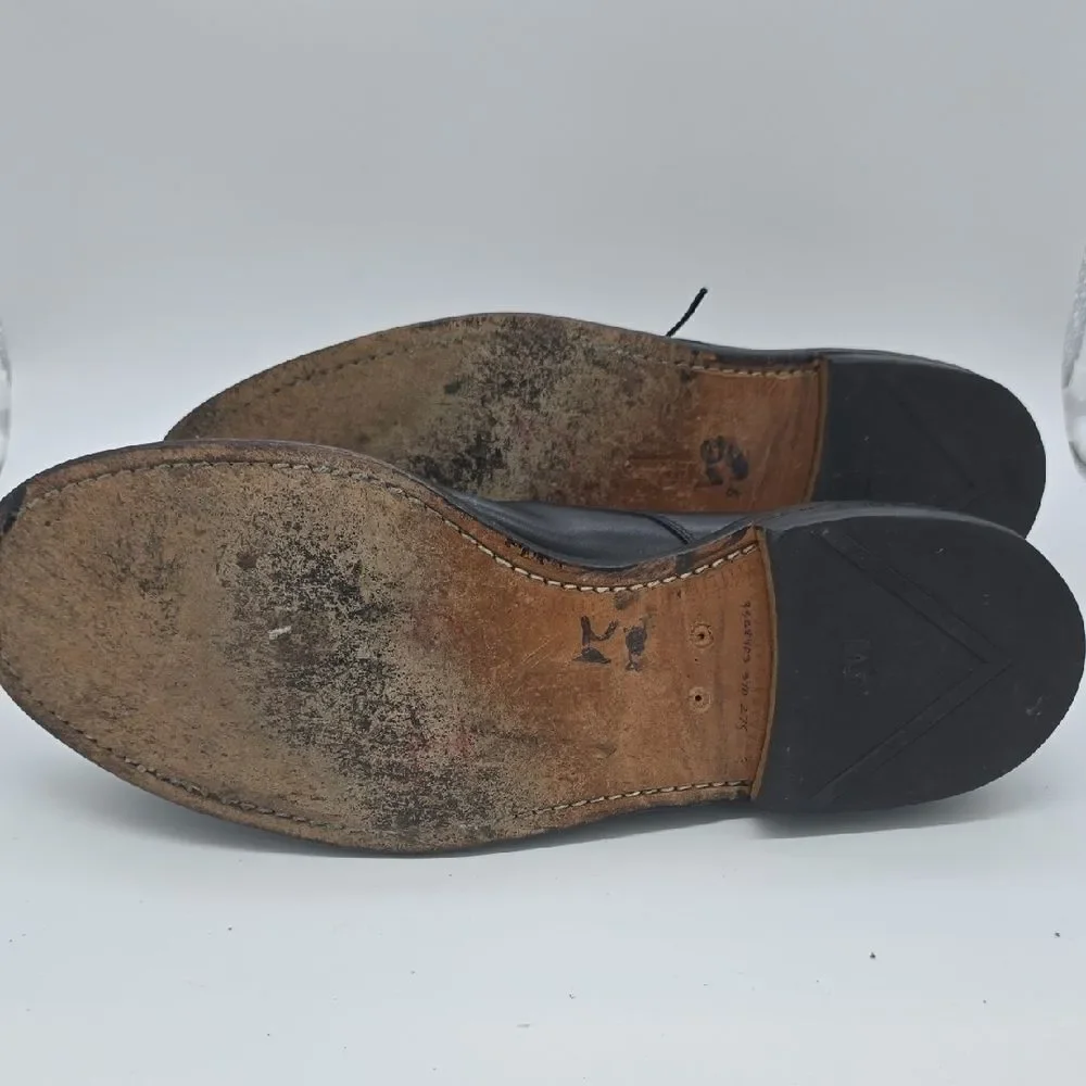 Allen Edmonds Black Leather Split-Toe Derby
